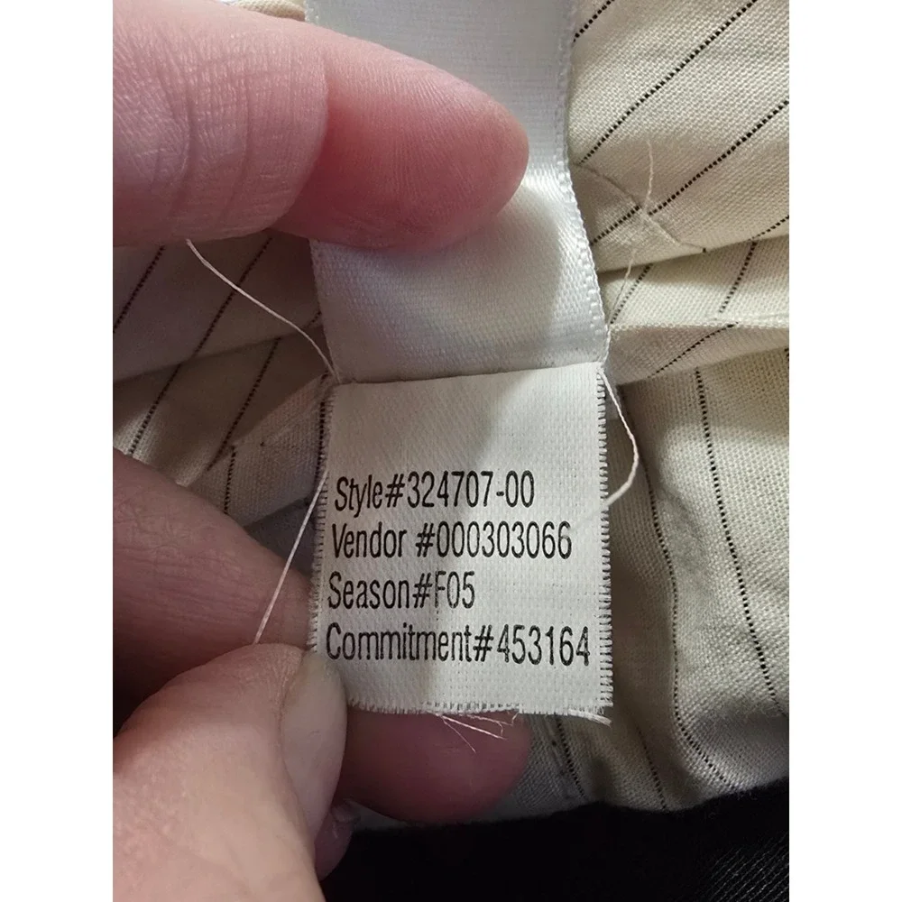 Banana Republic Vintage Straight Leg Cotton Blend Dress Pants In Black Sz 32x31